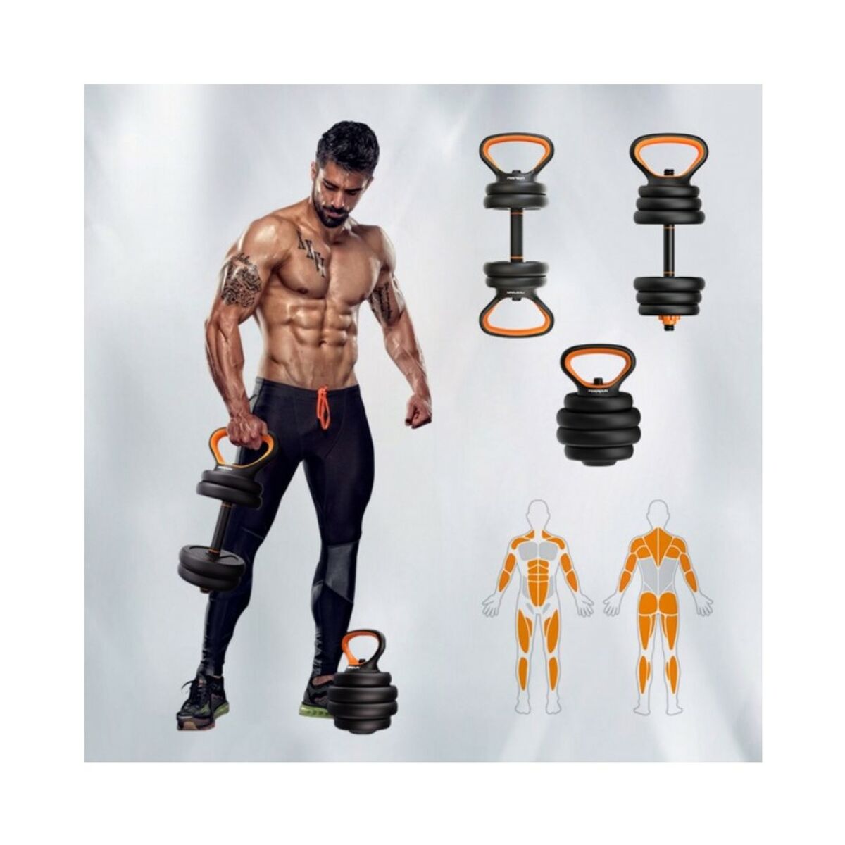 Kettlebell and Dumbbell Kit